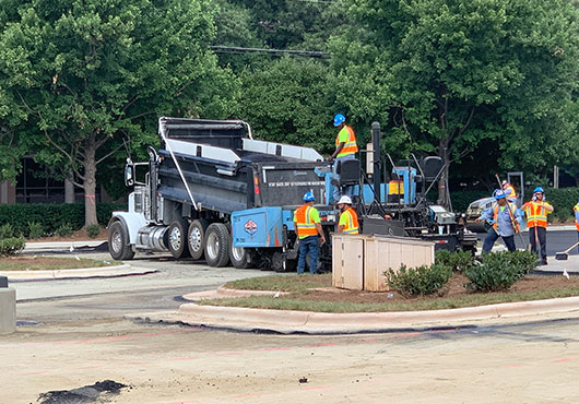 MR On Time Construction Inc. hauls sand, asphalt, aggregate and other debris on commercial projects across North Carolina.